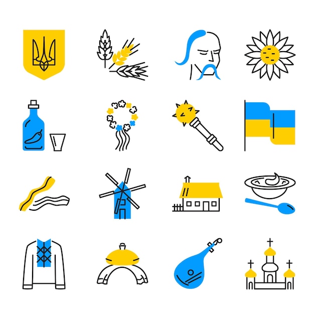 Ukraine icons collection