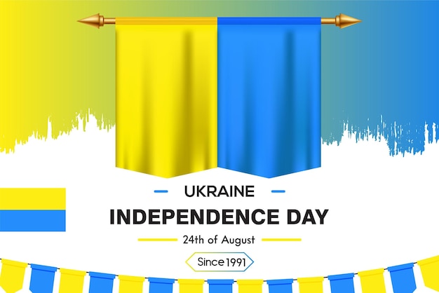 Vector ukraine independece day 2023