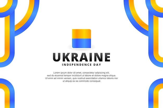 Ukraine Independence Day Background Design