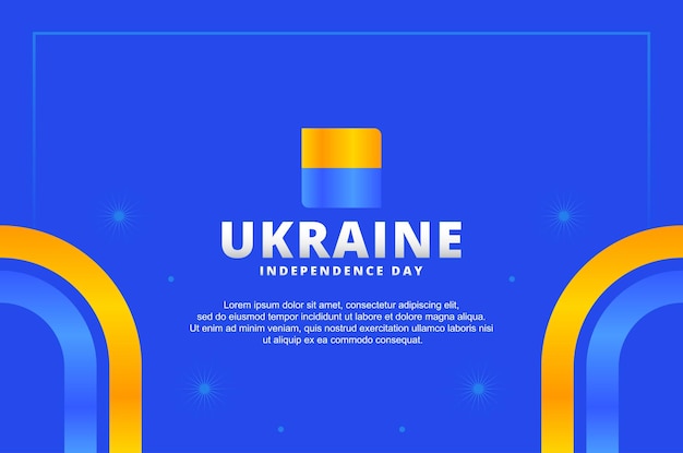 ukraine independence day background design