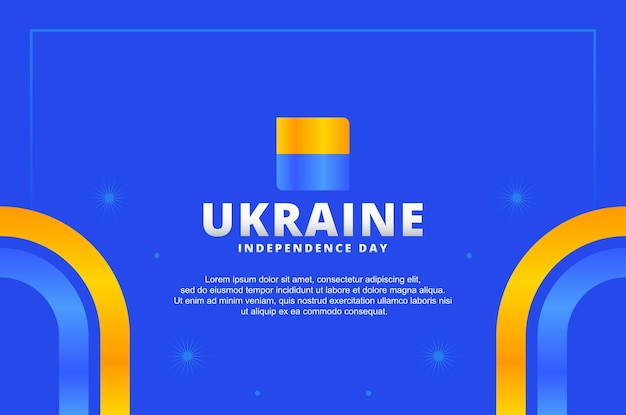 Ukraine independence day background design