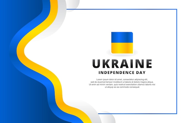 Ukraine Independence Day Design Celebrate