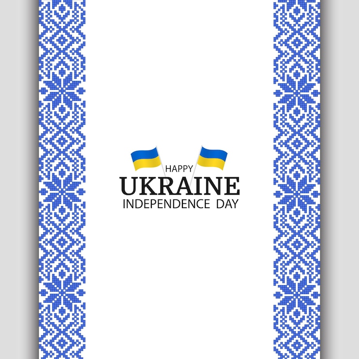 ukraine independence day national pattern