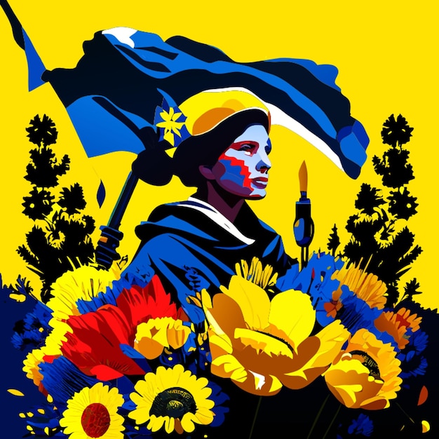 ukraine independence day vector illustration