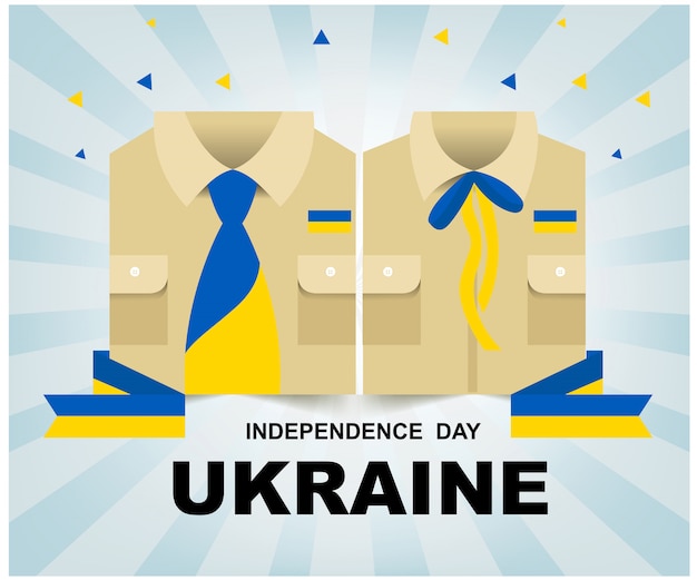 Vector ukraine independence day