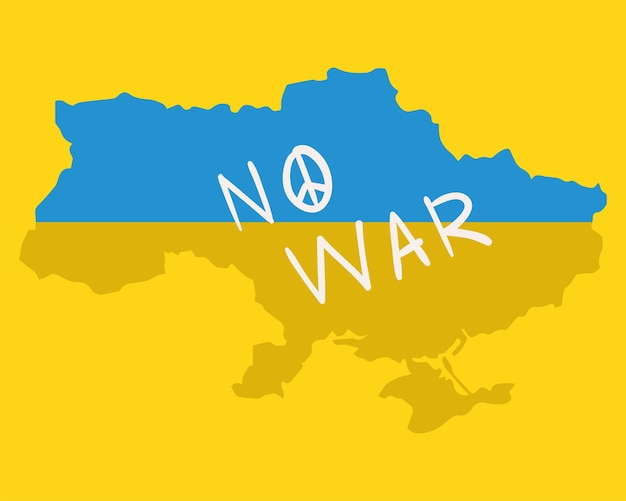 Ukraine map and flag