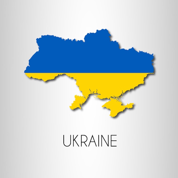 ukraine map flag