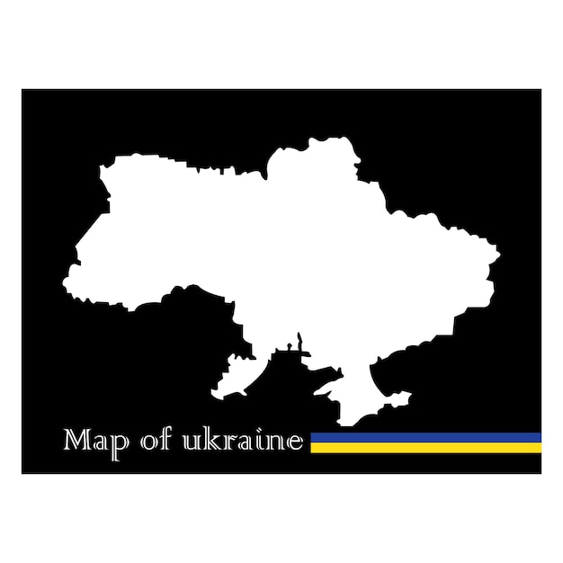 Vector ukraine map icon