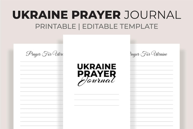 Ukraine Prayer Journal