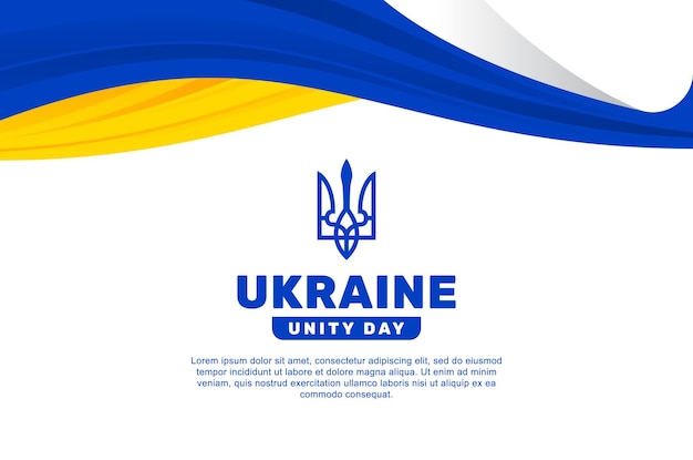 Vector ukraine unity day background event