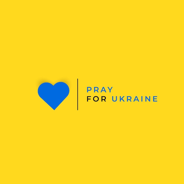 Ukraine war typography social media post