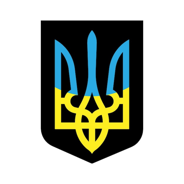 Vettore emblema ucraino