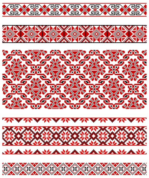 Украинский орнамент вышивки