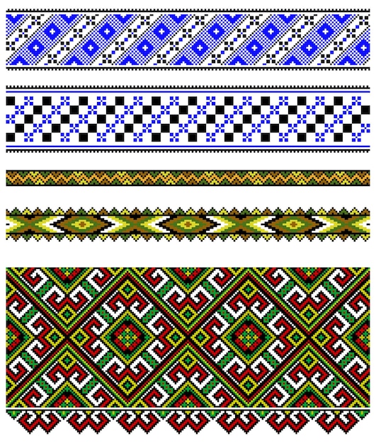 Vector ukrainian embroidery ornament