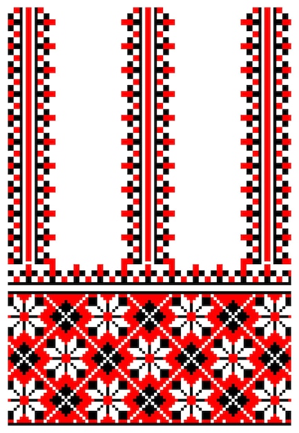 Vector ukrainian embroidery ornament