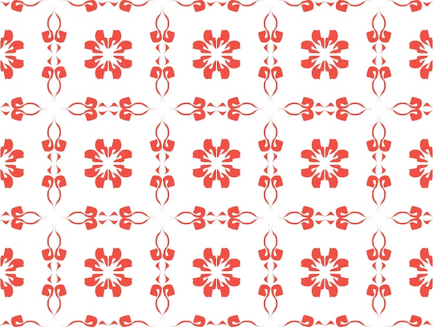 Vector ukrainian ethnic red ornament on a white background for embroidery