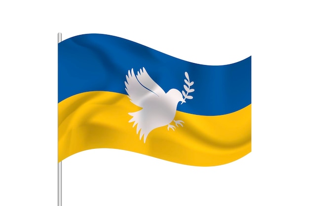 Ukrainian flag Stop war Peace and love Protest against the war World peace For your design