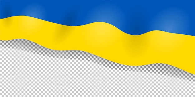 Ukrainian flag yellow blue color symbol of freedom and democracy in ukraine stop war