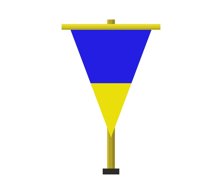 Vector ukrainian flag