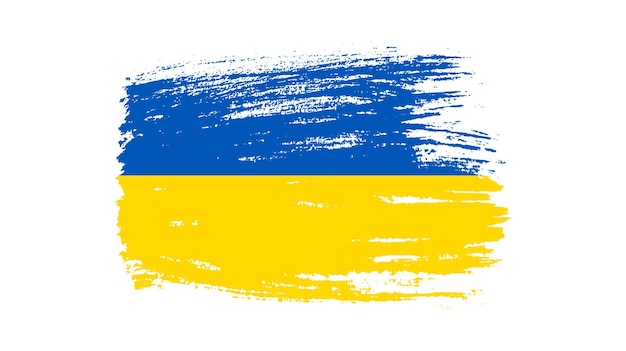 Bandiera nazionale ucraina in stile grunge