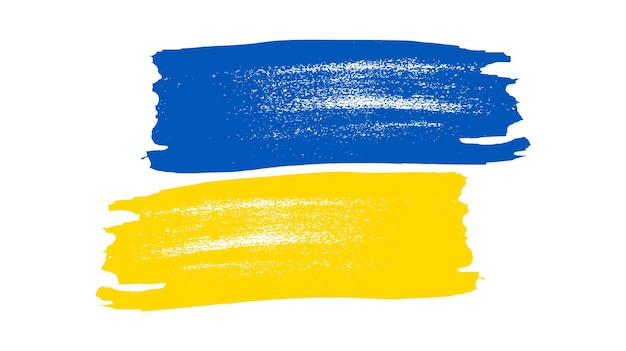 Ukrainian national flag in grunge style