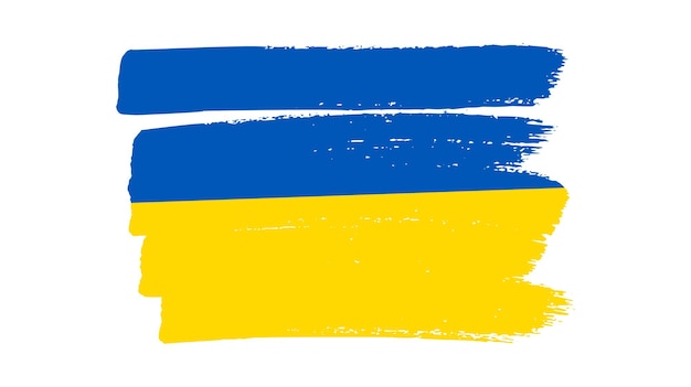 Украинский национальный флаг в стиле гранж