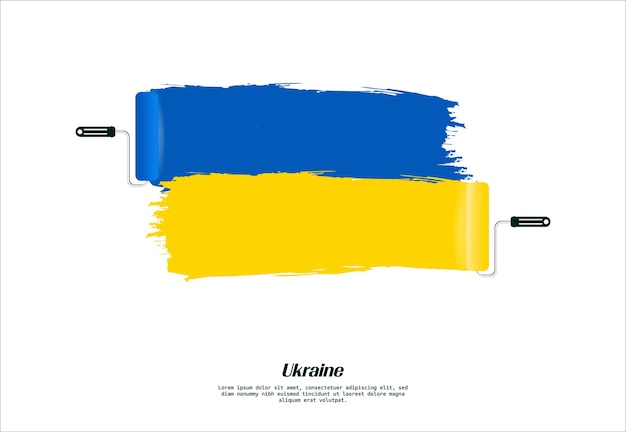 그런 지 스타일에 우크라이나 국기