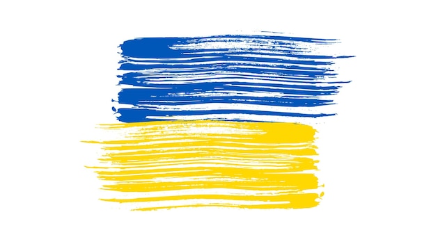 グランジスタイルのウクライナの国旗