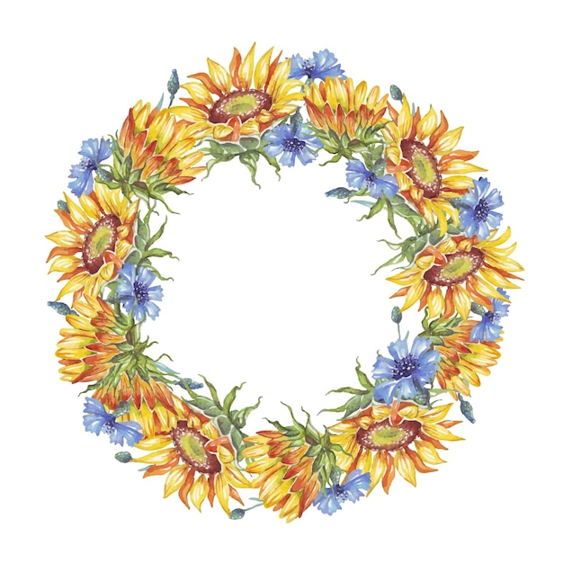 Ukrainian wreath Vector