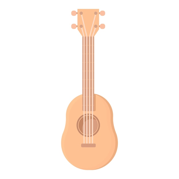 Vector ukulele icon cartoon vector hawaii guitar acoustic cute