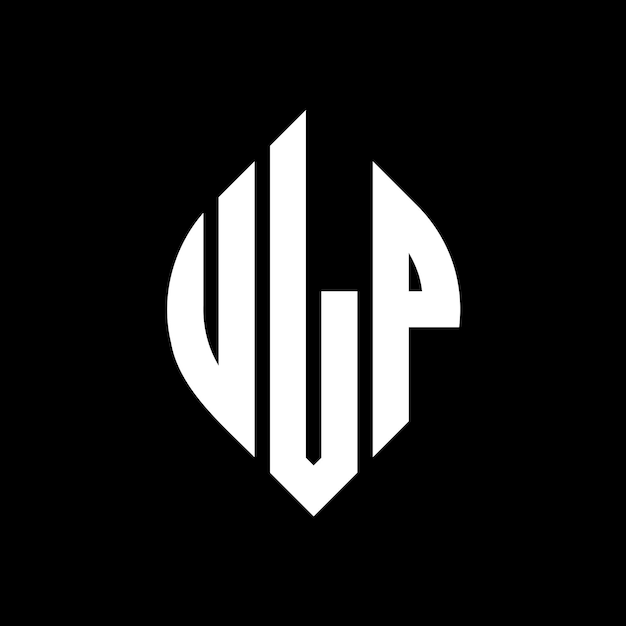 Вектор ulp круг буква дизайн логотипа с круговой и эллипс формой ulp эллипс буквы с типографическим стилем три инициалы образуют круг логотипа ulp круг эмблема абстрактная монограмма буква знак вектор