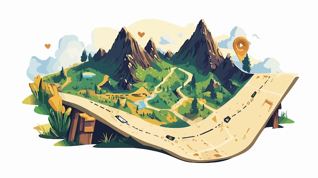 위치 추적을 위해 트랙 루트 포인터를 가진 컴퓨터를 사용하여 GPS 지도 내비게이션에 대한 궁극적인 가이드