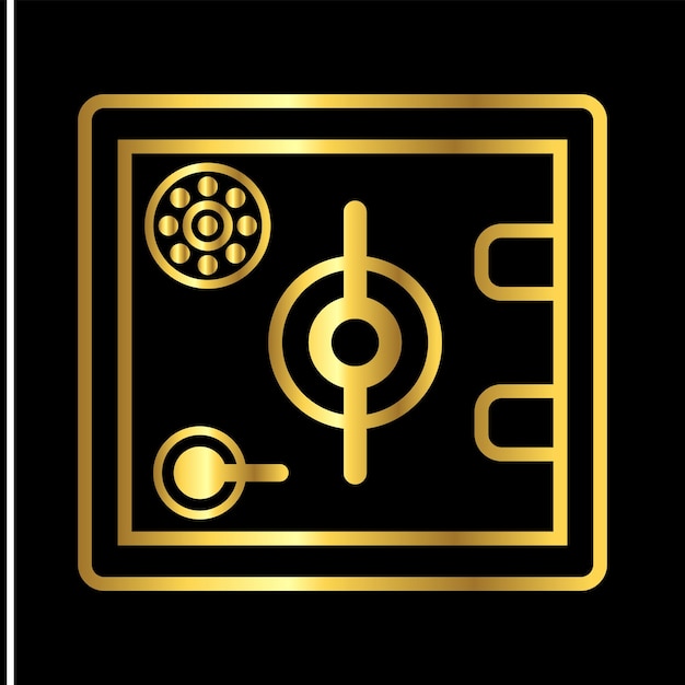 The Ultimate Safe Box Icon vector template flat