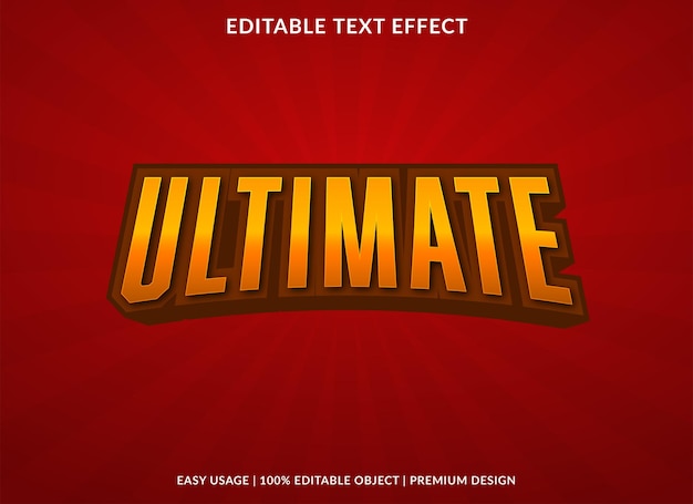 ultimate text effect editable template use for business logo and brand