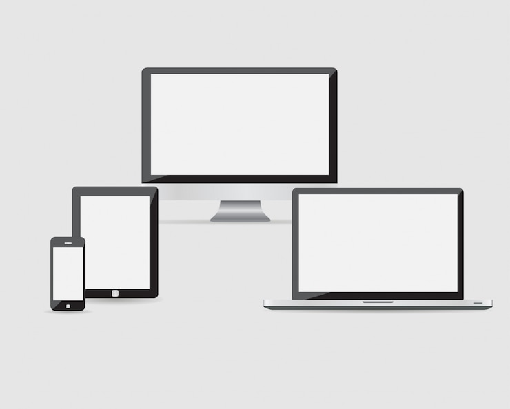 Vector ultimate web design electronic devices