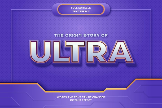 Ultra Game Headline Editable Text Effect