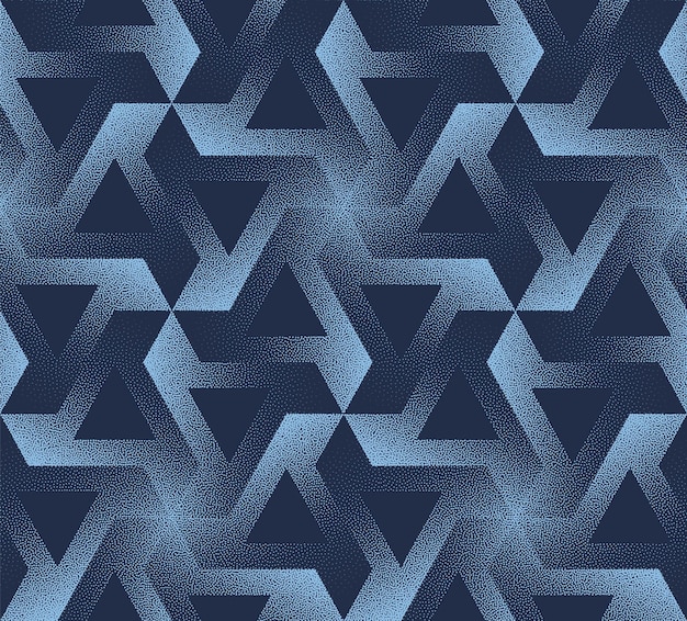 Vector ultra modern geometric seamless pattern trend vector blue abstract background