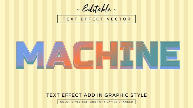 벡터 완전히 편집 가능한 텍스트를 놀랍도록 다채로운 배경으로 갖춘 매우 현대적인 텍스트 효과