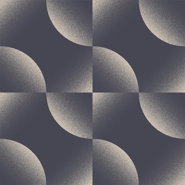 Ultra moderne naadloze patroon trend vector cirkels stip werk abstracte achtergrond