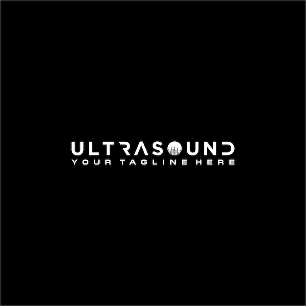 Vettore design del segno del logo ultra sound