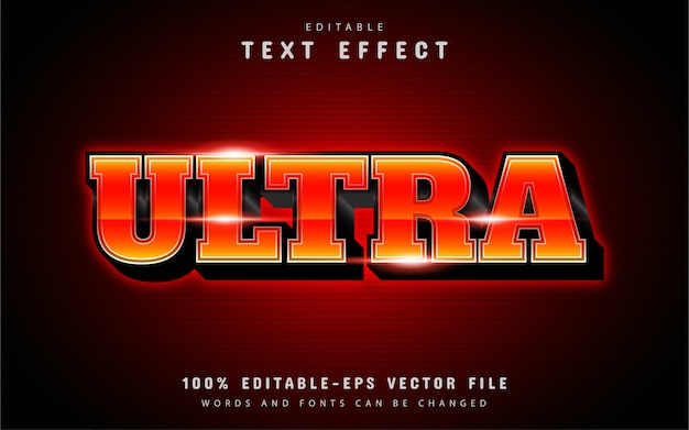 Ultra text effect with gradient