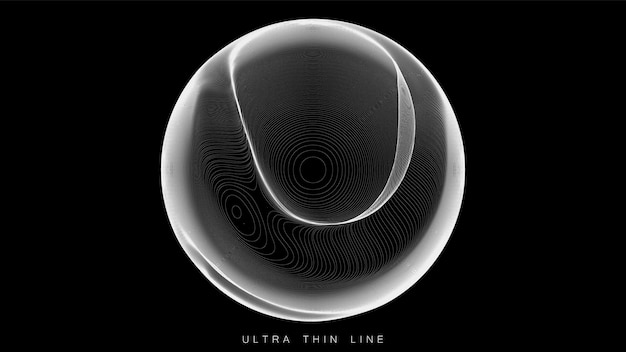 Ultra thin line fluid geometry