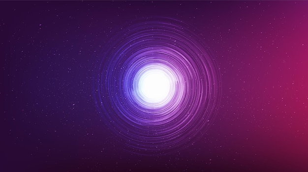 Ultra violet black hole on galaxy background.planet and physics concept design,vector illustration.