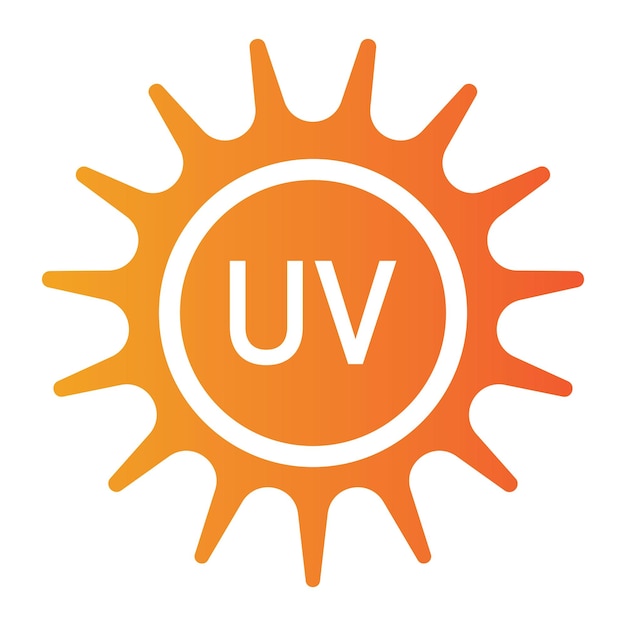 ultraviolet rays icon vector illustration design template