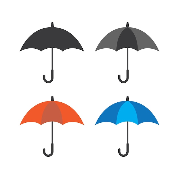 Umbrella flat icon isolated vector illustration