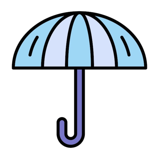 Umbrella Flat Illustration