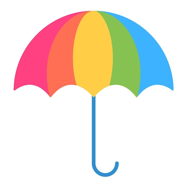 Vector umbrella flat illustration