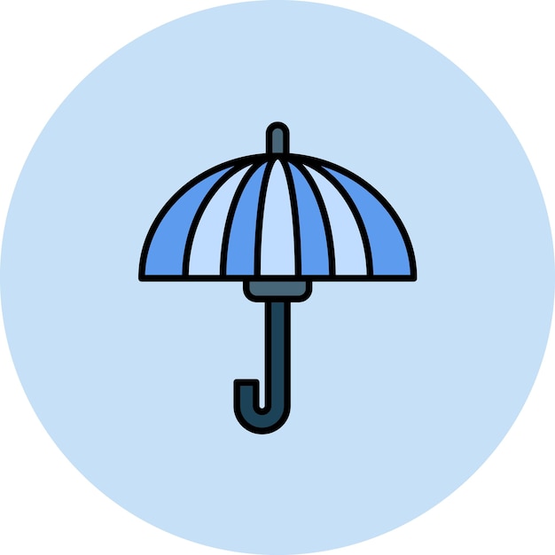 Umbrella Flat Illustration