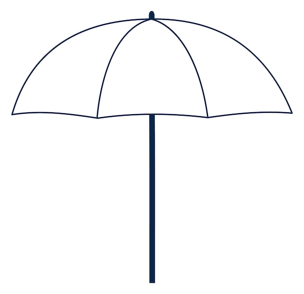 Vector umbrella icon rain weather season line symbol