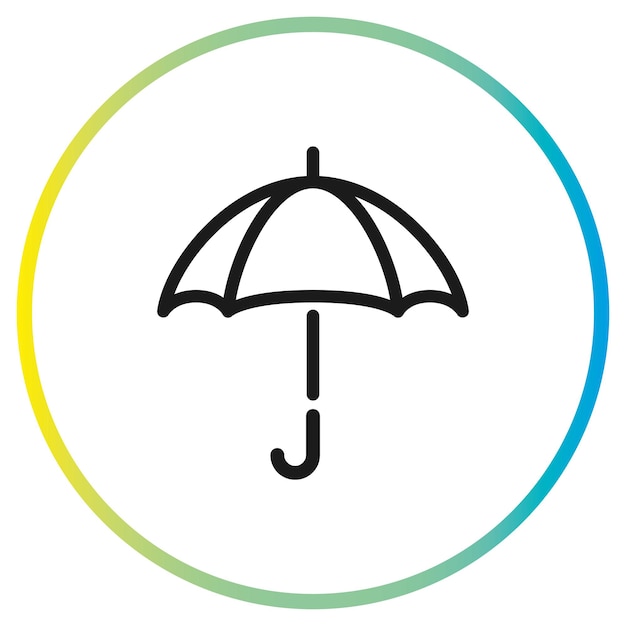 иконный вектор зонтика